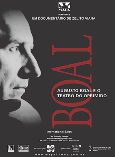 Cartaz do documentário Augusto Boal e o Teatro do Oprimido
