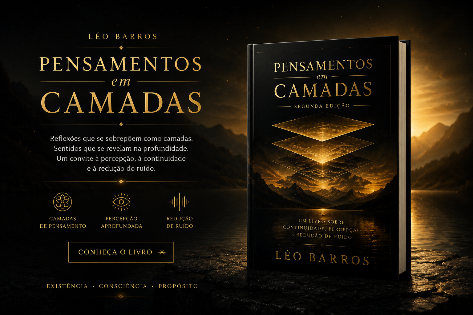 Capa do livro Pensamentos em Camadas