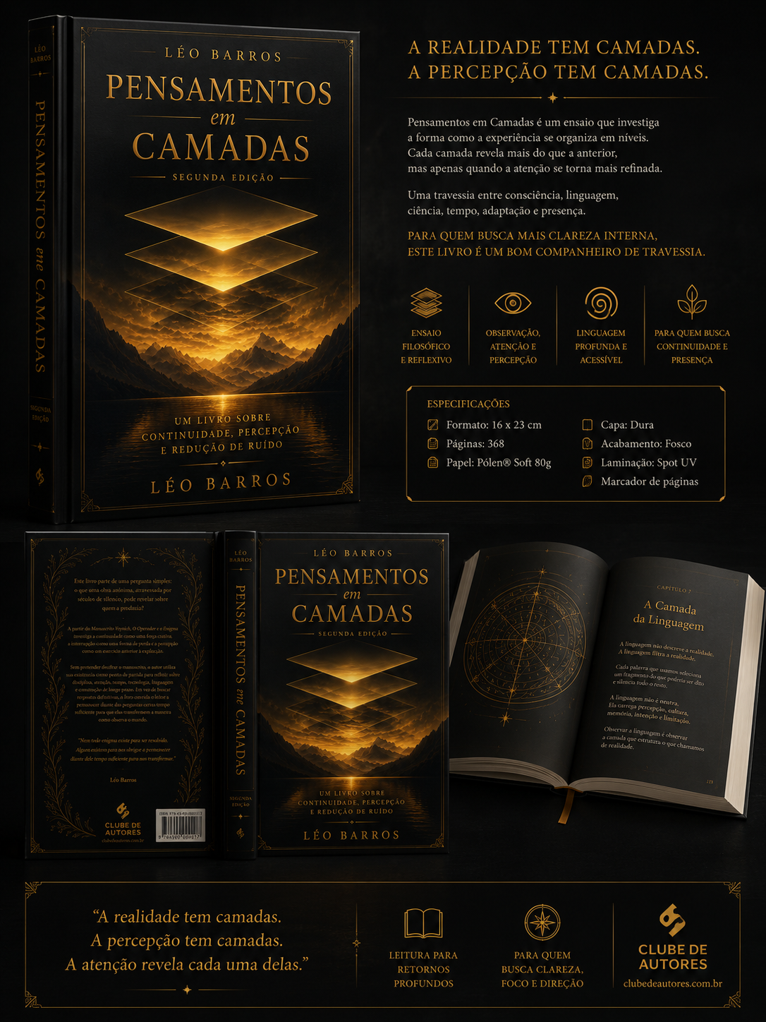 Capa de Pensamentos em Camadas